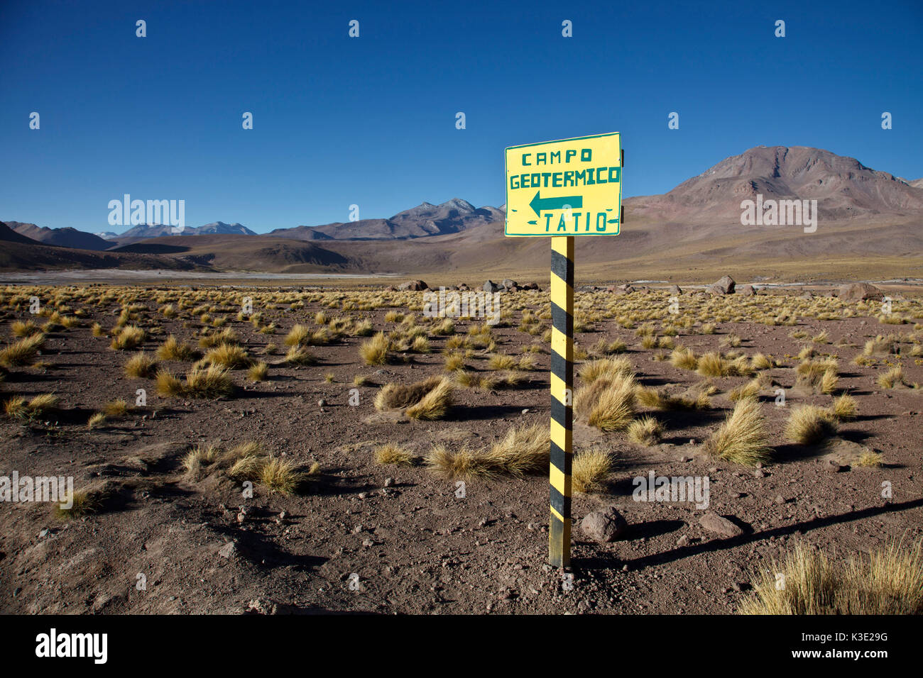 Chile, Geysir Feld El Tatio, Zeichen, Stockfoto Chile, Geysir Feld El Tatio, Zeichen, Stockfoto