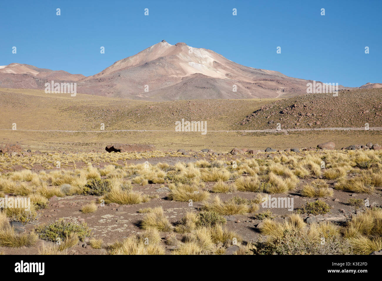 Chile, im Norden, Andines Hochland, Vulkan, Stockfoto Chile, im Norden, Andines Hochland, Vulkan, Stockfoto
