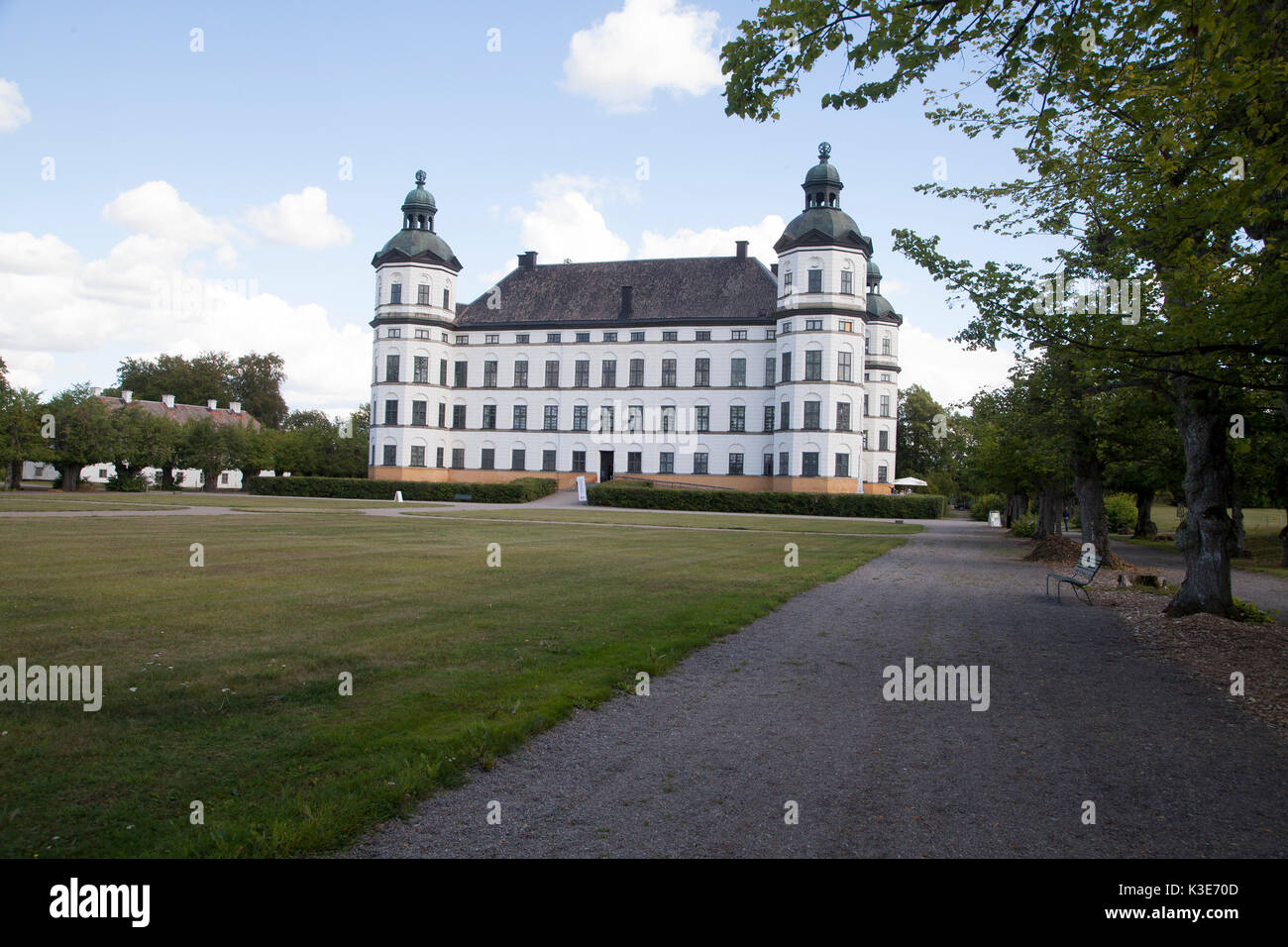 SKOKLOSTER der ehemalige Palast am See Mälaren aus dem schwedischen Reich, heute ist durch den schwedischen Staat gehört und einem Museum Stockfoto