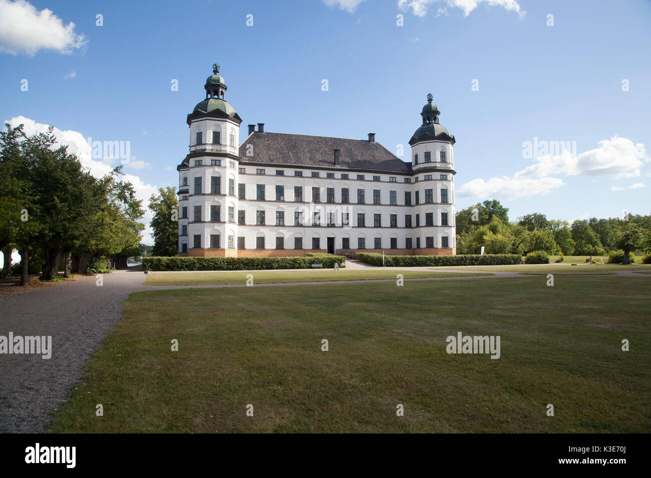 SKOKLOSTER der ehemalige Palast am See Mälaren aus dem schwedischen Reich, heute ist durch den schwedischen Staat gehört und einem Museum Stockfoto