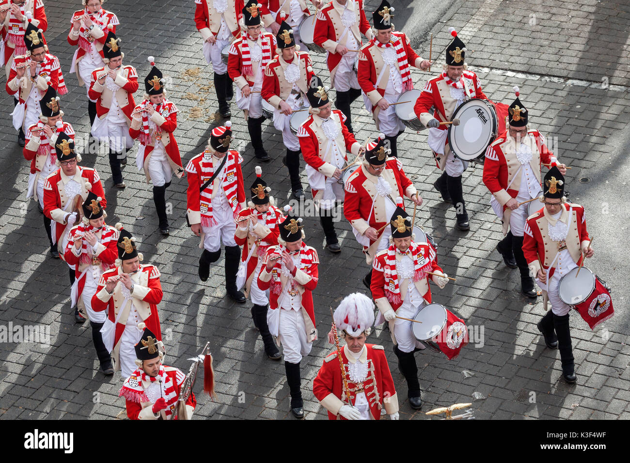Rose Montag Parade an der Kölner Karneval, Köln, Nordrhein-Westfalen, Deutschland, Europa Stockfoto