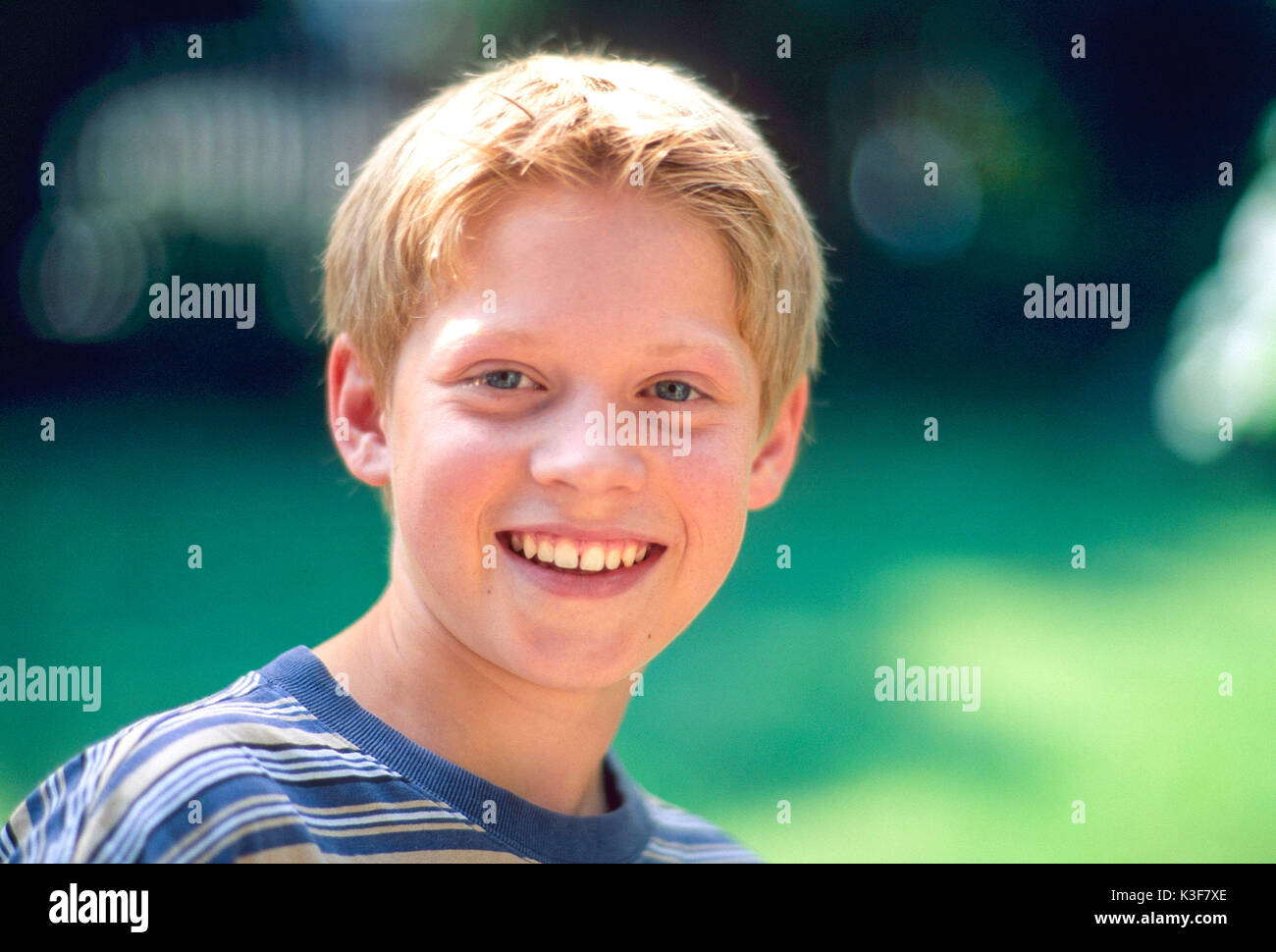 Porträt von Blondschopf Stockfoto