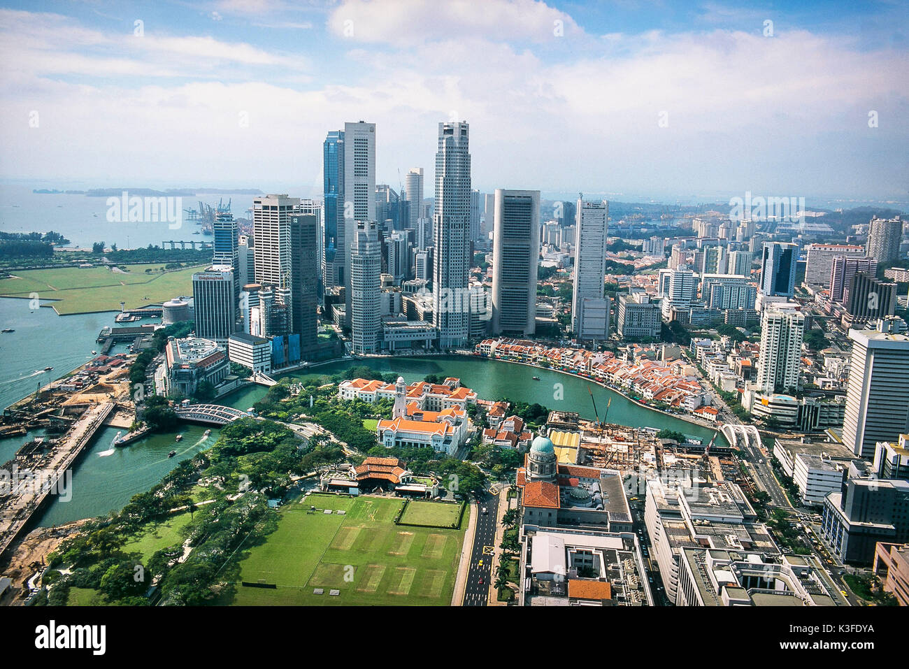 Skyline von Singapur Stockfoto