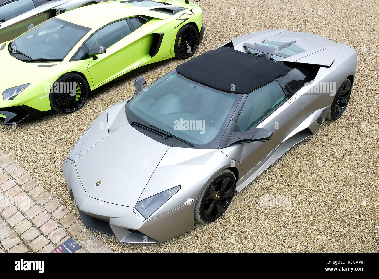 Blenheim Palace, Woodstock, Oxfordshire, UK. 03 Sep, 2017. Ein 2010 Lamborghini Reventon Roadster - eine der hiundreds der supercars in Blenheim Palace in Oxfordshire Bild: Ric Mellis 3/9/2017 Blenheim Palace, Woodstock, Oxfordshire Credit: Ric Mellis/Alamy leben Nachrichten Stockfoto