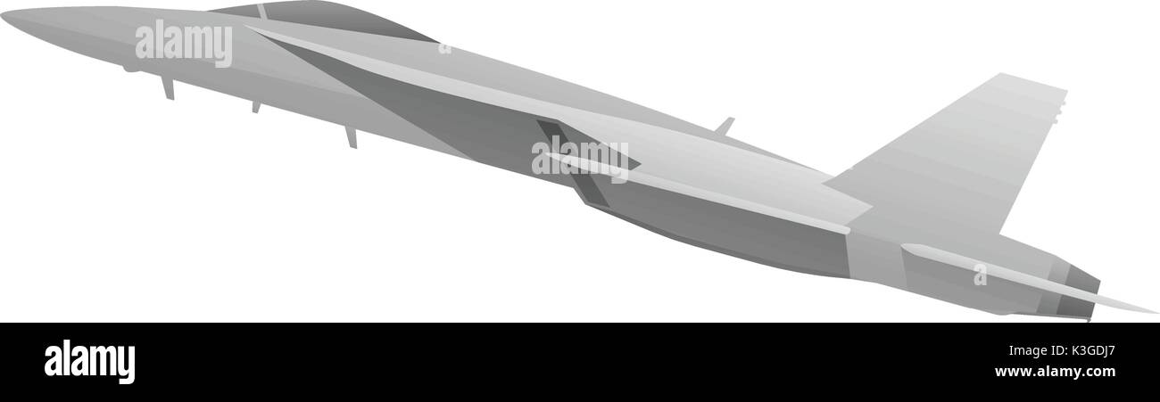 Moderne militärische Fighter Jet Stock Vektor