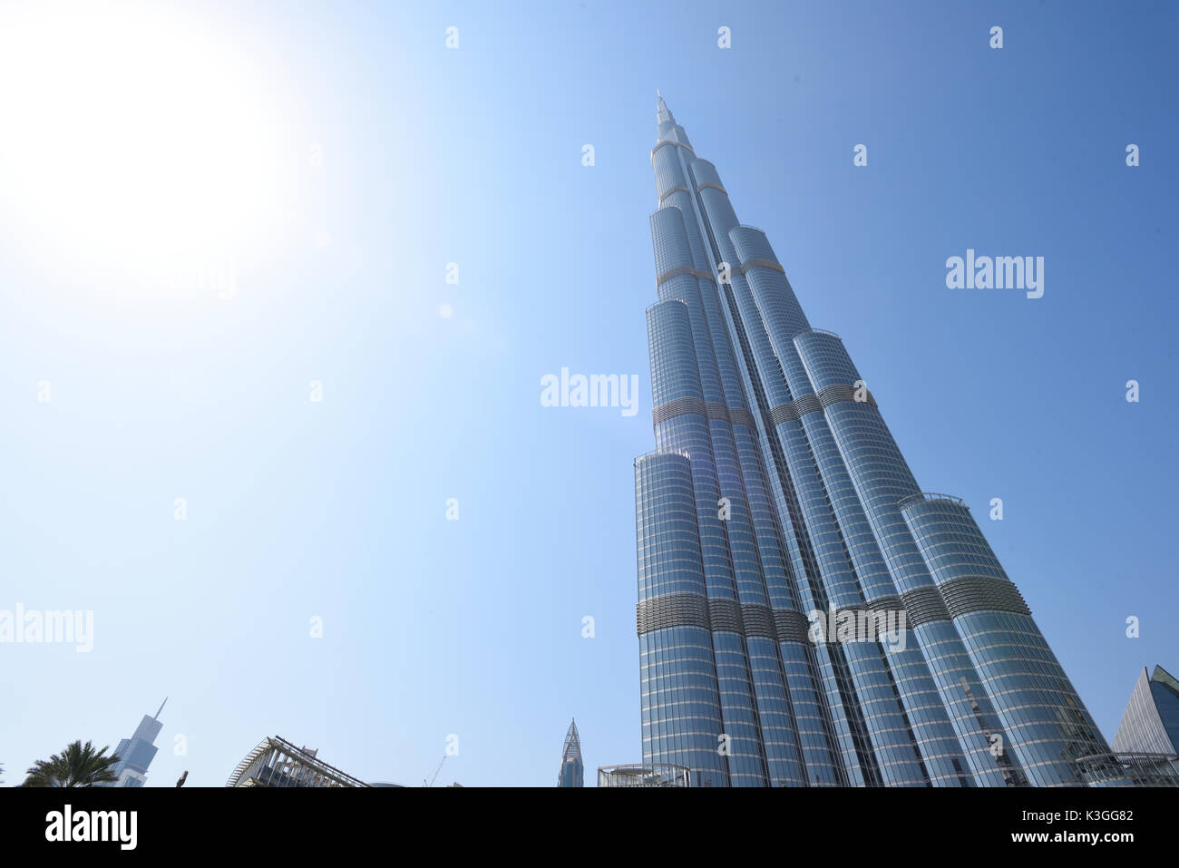 Der Burj Khalifa Stockfoto