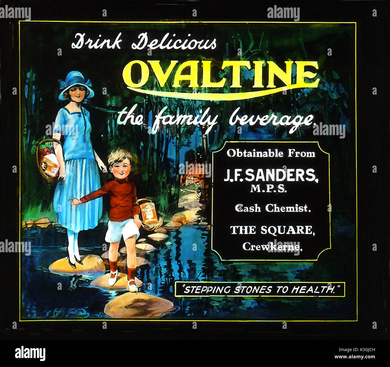 Werbung FOLIE IM PALAST KINO CREWKERNE Stockfoto