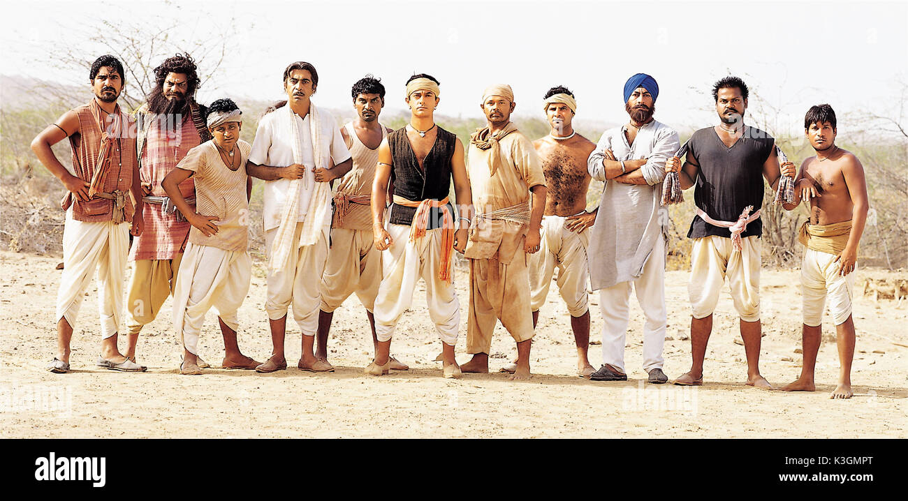 LAGAAN: ONCE UPON A TIME IN INDIA AAMIR KHAN Datum: 2001 Stockfoto