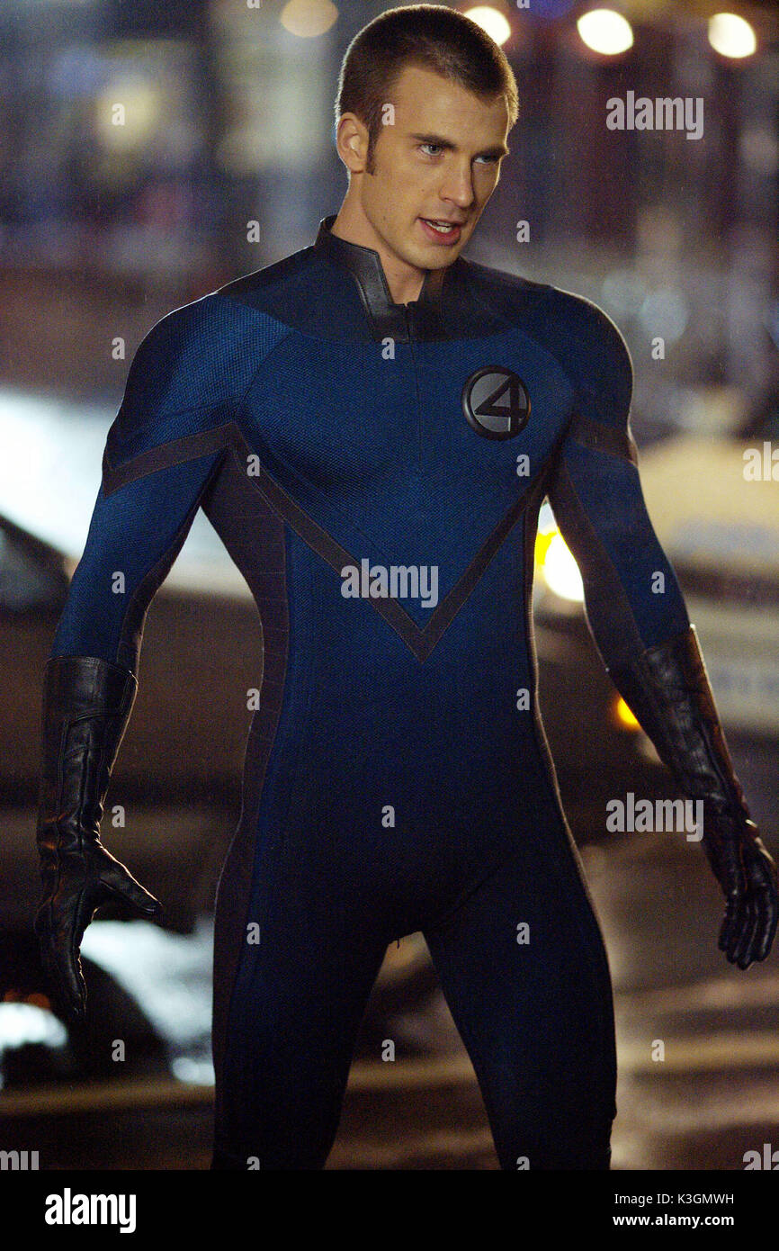 Die fantastischen Vier wenden Sie sich bitte an die Twentieth Century Fox Presse für weitere Informationen. Die FANTASTISCHEN VIER CHRIS EVANS, die menschliche Fackel Datum: 2005 Stockfoto