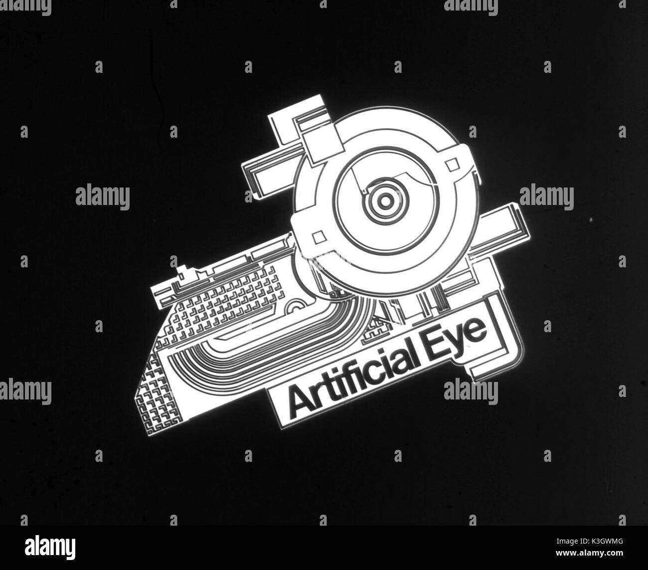 Logo für den film Distribution Company künstliches Auge von Andi Engel Stockfoto