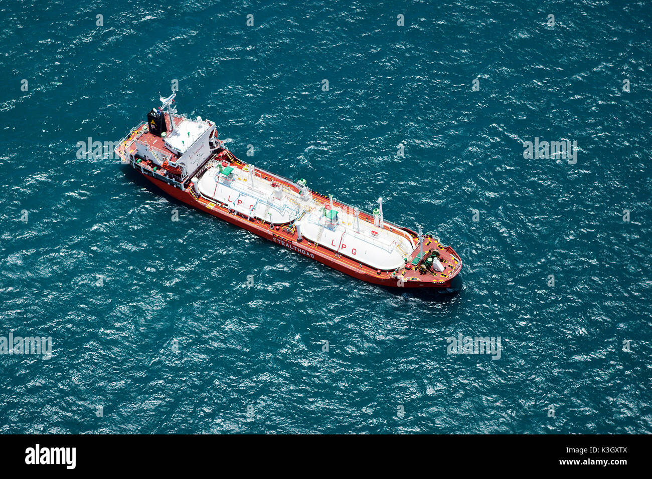 Frachter in der Nähe von Cairns, Queensland, Australien Stockfoto