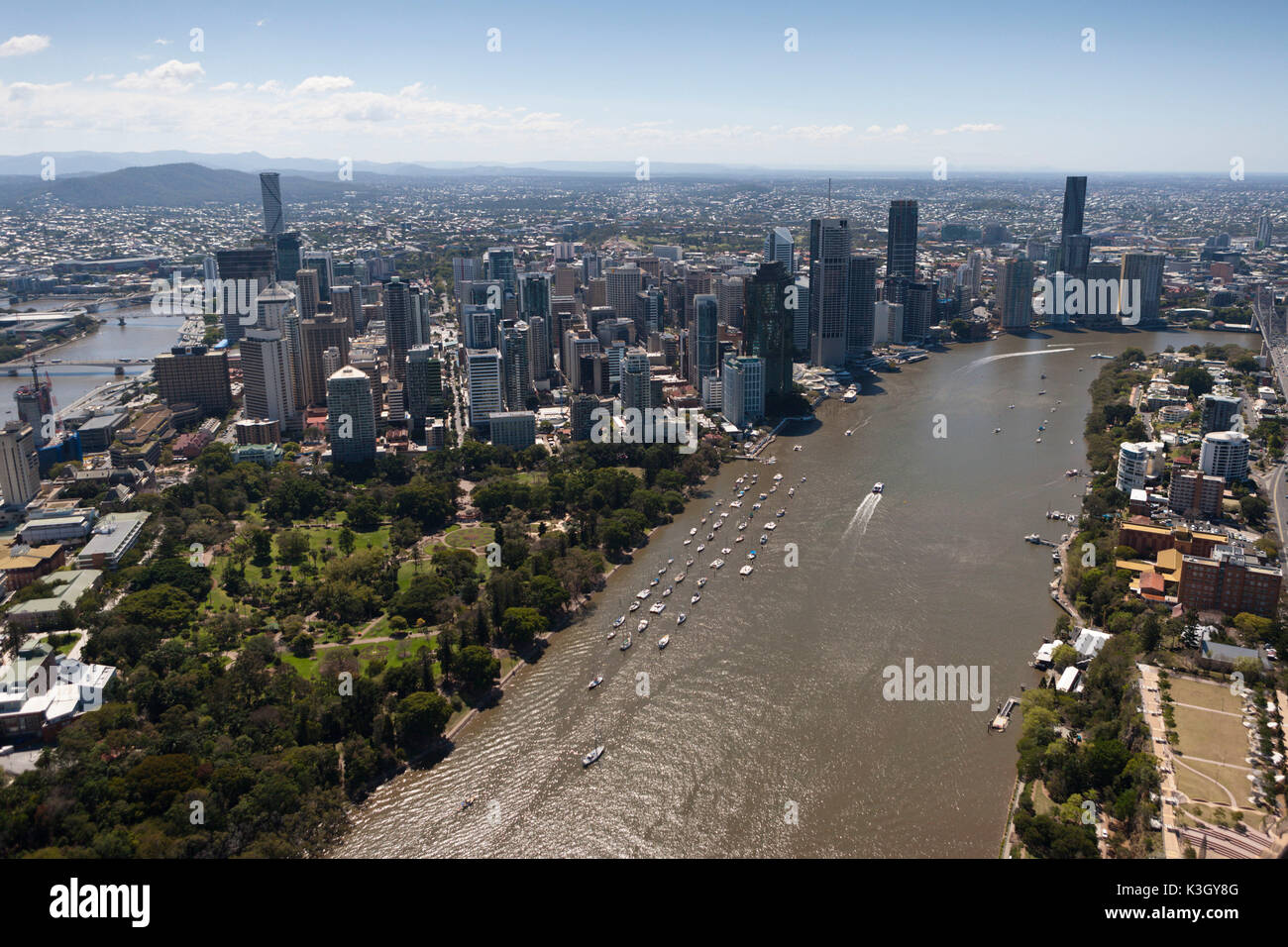 Skyline von Brisbane, Brisbane, Australien Stockfoto