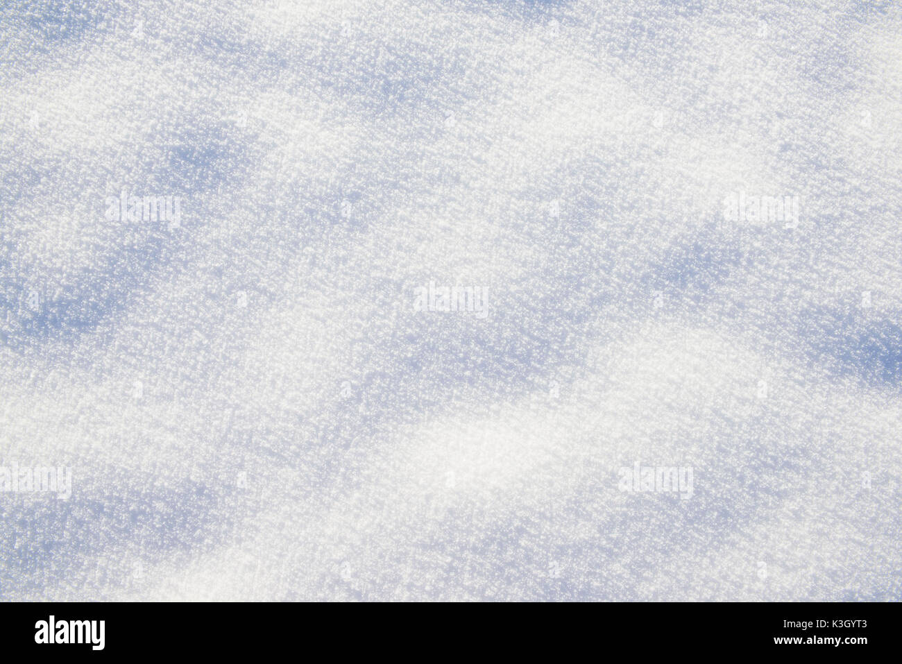 Unberührte Oberfläche des frischen Schneefall Stockfoto