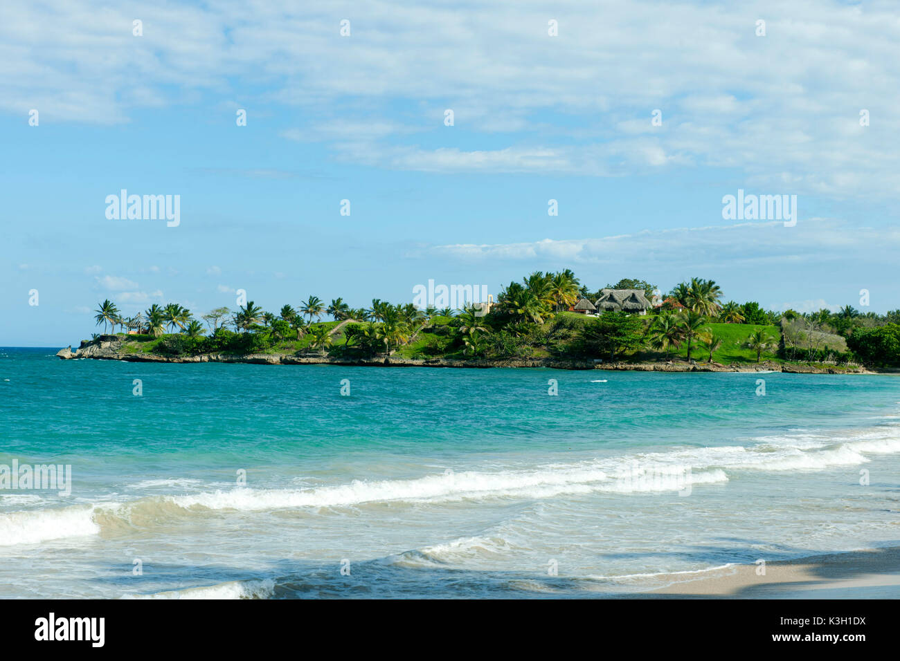 Die Dominikanische Republik, nord-östlich, La Entrada, Playa La Entrada Stockfoto