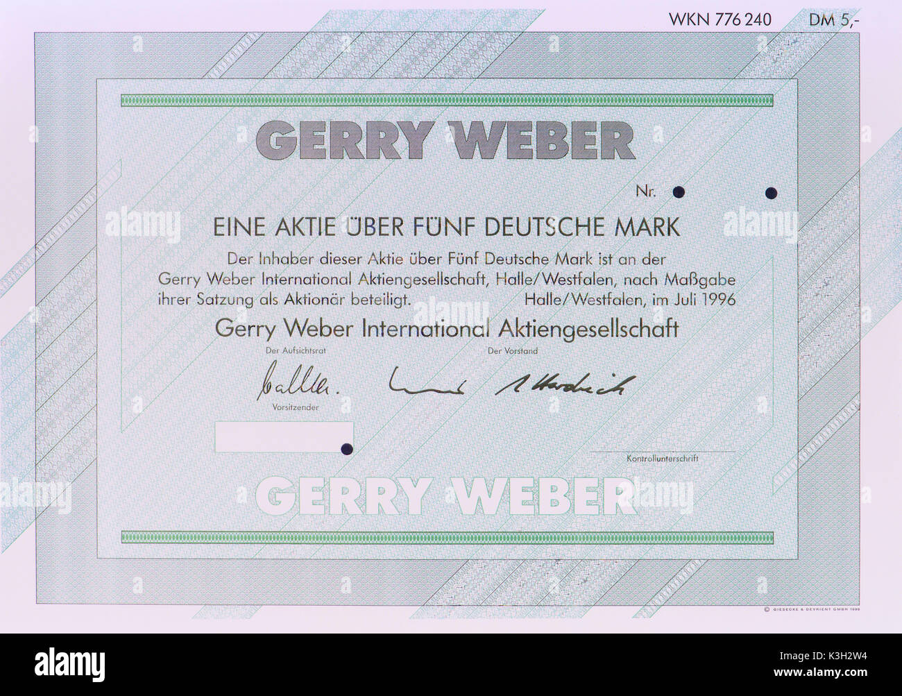 Lager der Firma Gerry Weber Stockfoto