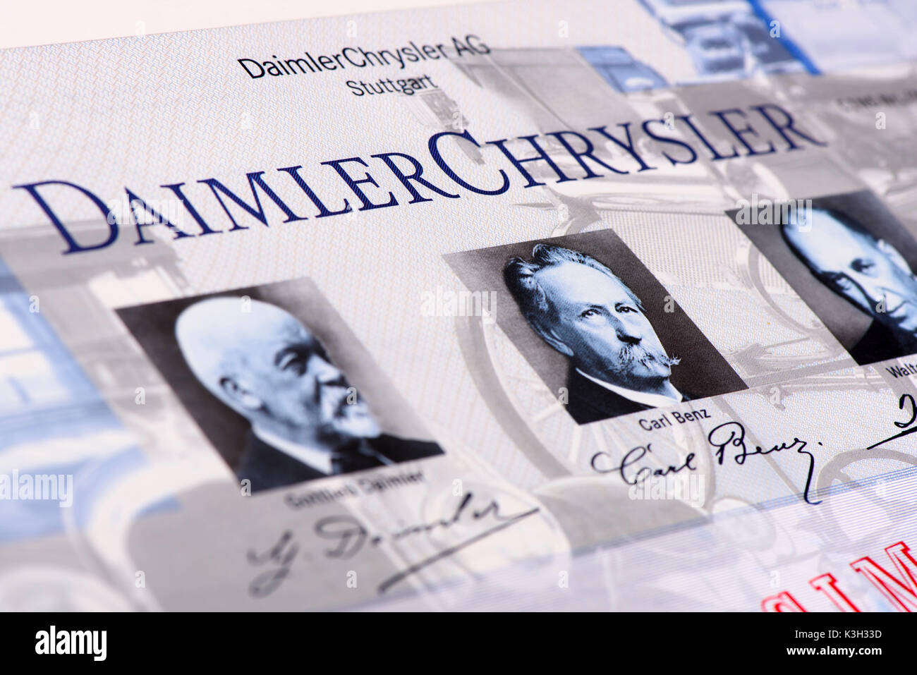 Lager der Firma DaimlerChrysler Stockfoto