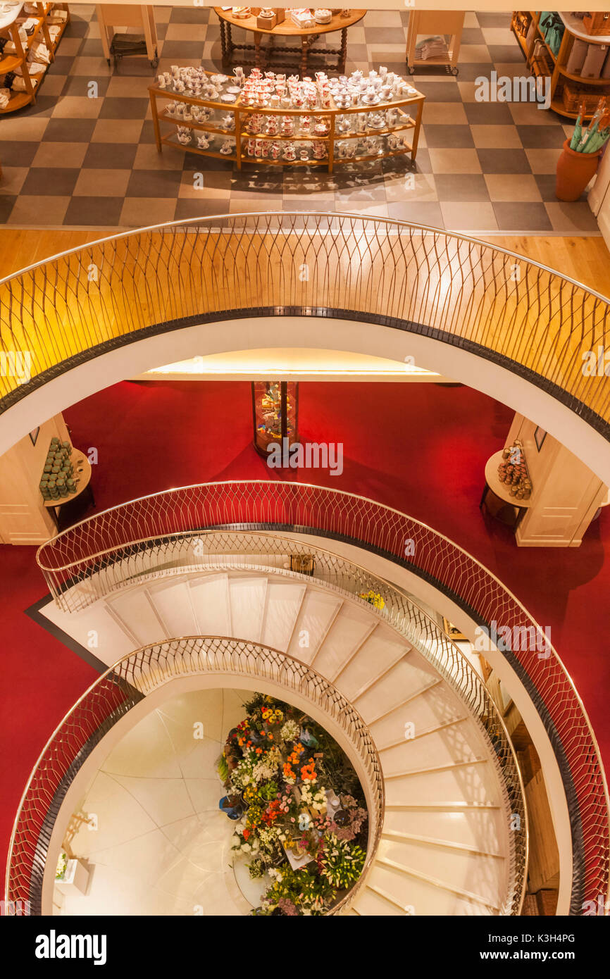 England, London, Piccadilly, "Fortnum & Mason' Speichern, Wendeltreppe Stockfoto England, London, Piccadilly, "Fortnum & Mason' Speichern, Wendeltreppe Stockfoto