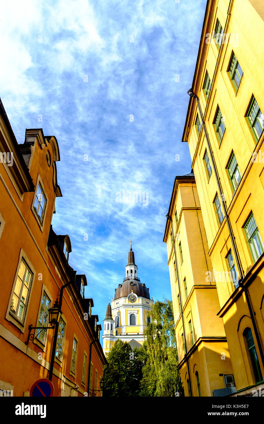 Katarina Kirche im Stadtteil Södermalm in Stockholm, Schweden Europa Stockfoto