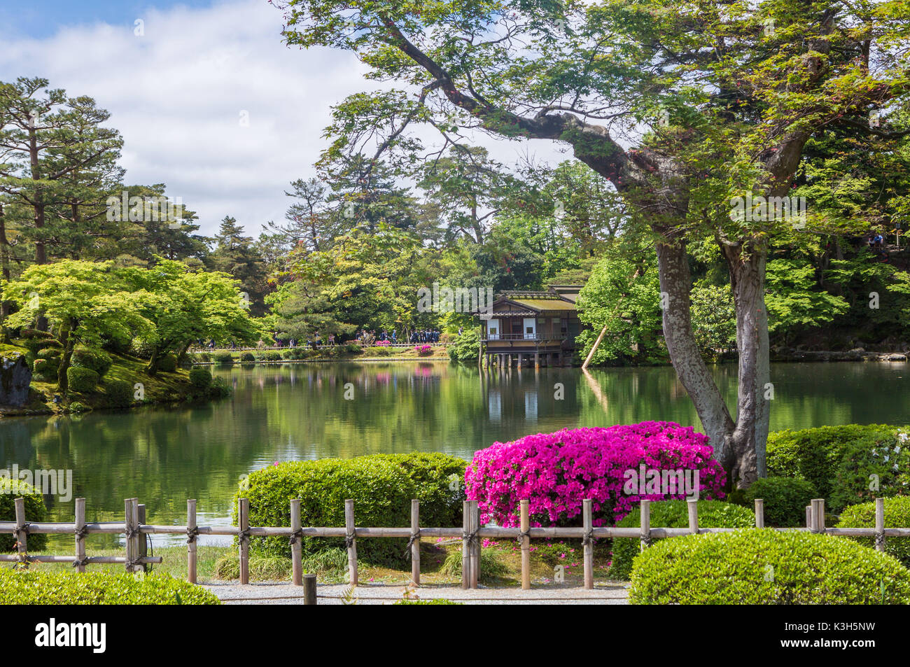 Japan, Kanazawa City, Kenroku-en Garten Stockfoto