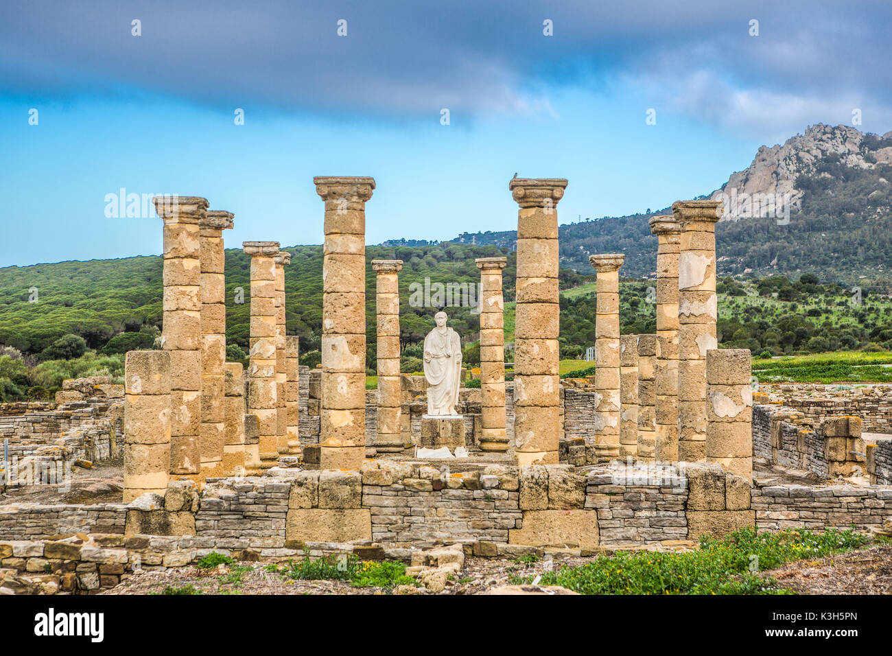 Spanien, Andalusien, Provinz Cadiz, alte römische Ruinen von Baelo Claudia Stadt, Stockfoto