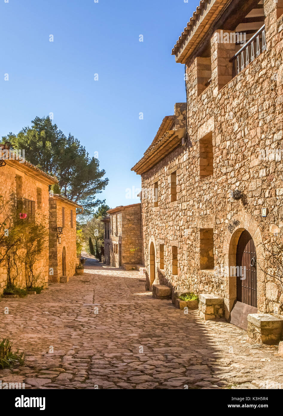 Spanien, Katalonien, Provinz Tarragona, Ciurana deTarragona Dorf Stockfoto
