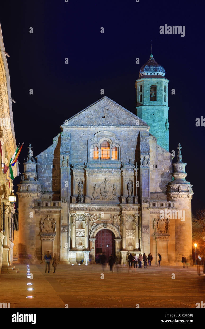 Spanien, Provinz Jaen Ubeda, Stadt, UNESCO-Weltkulturerbe, Salvador Kirche Stockfoto