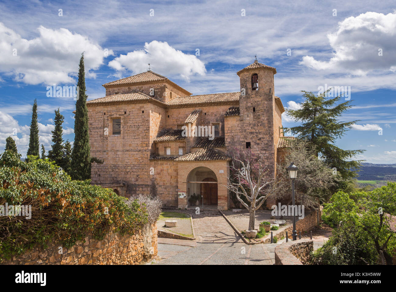 Spanien, Provinz Huesca, Alquezar City, San Miguel Kirche Stockfoto