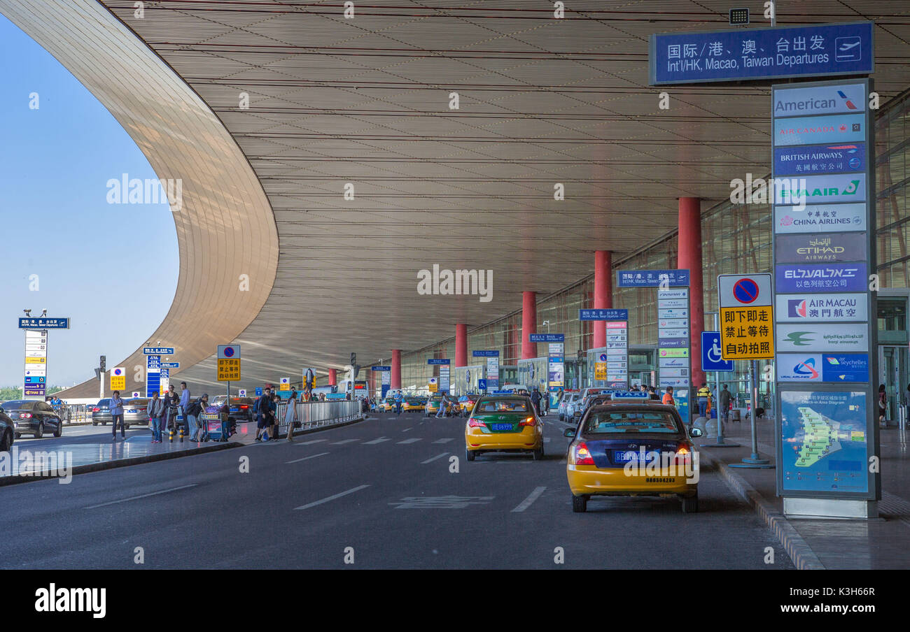 China, Beijin Stadt, Flughafen Beijin Stockfoto