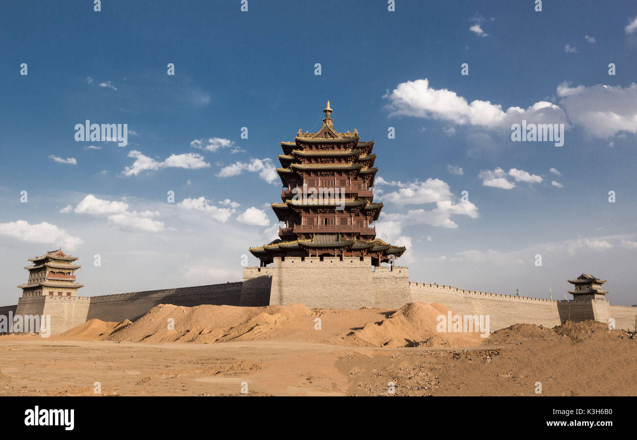 China, Provinz Shanxi, Datong City, alte Stadtmauer Stockfoto
