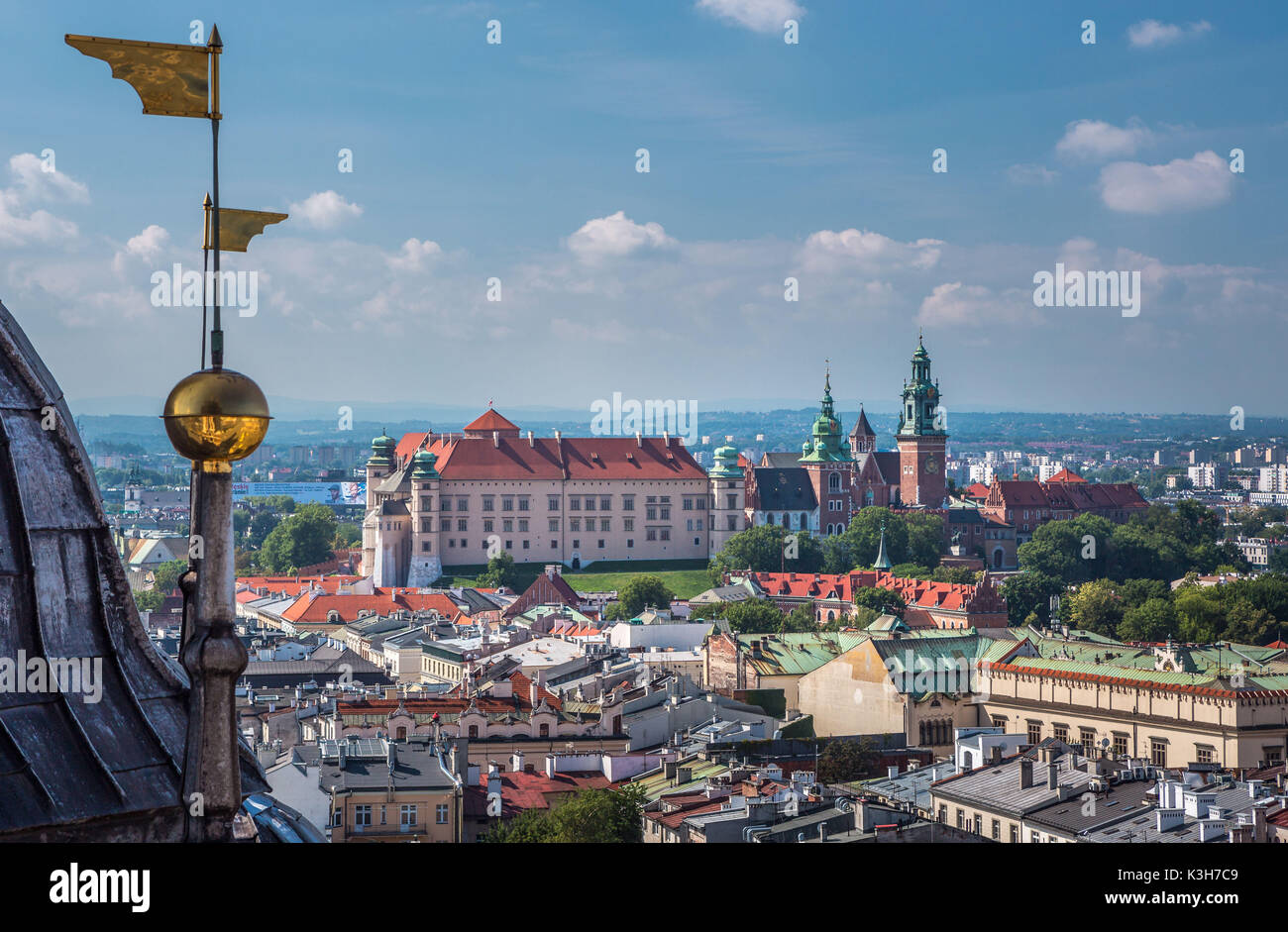 Polen, Krakau, Königsschloss Wawel, UNESCO-Weltkulturerbe, Stockfoto