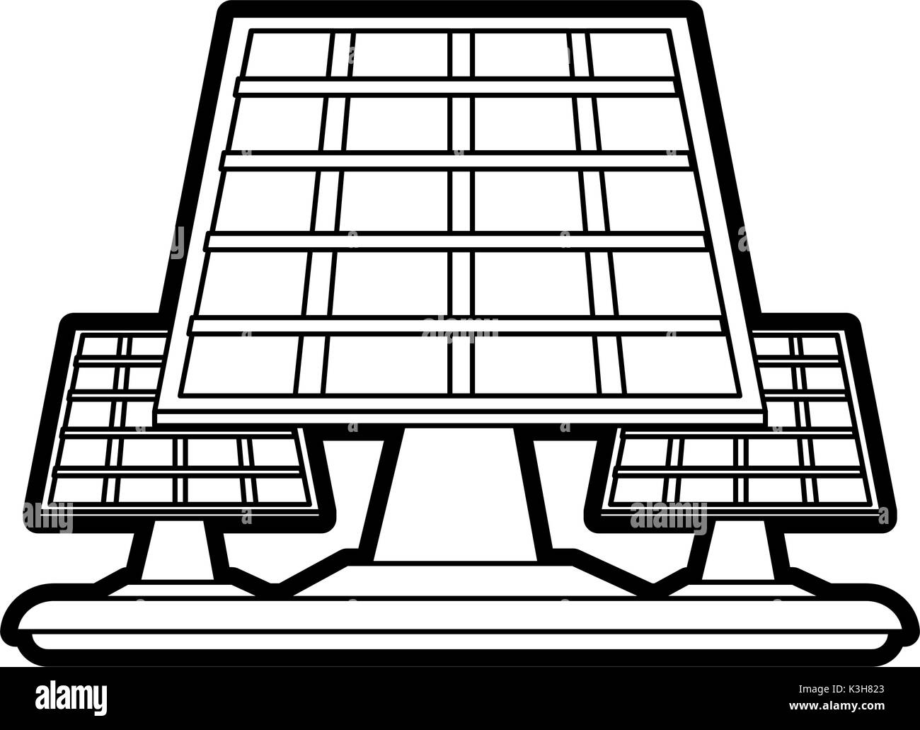 Isolierte Solar-Panel-design Stock Vektor
