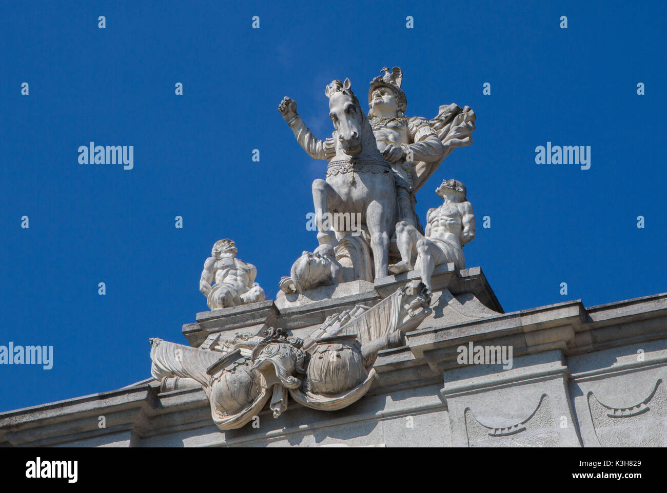 Rumänien, Alba Julia Stadt, Alba Julia Zitadelle, Alba Carolina tor (Gate III, Detail, UNESCO-Weltkulturerbe, Stockfoto