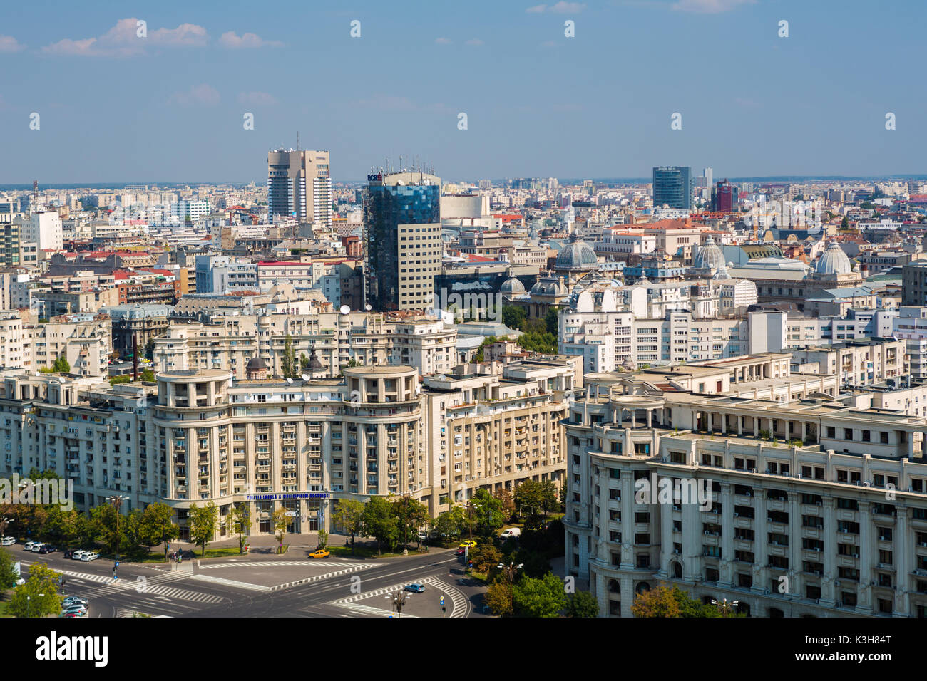 Rumänien, Bukarest, Unirii Boulevard, das Parlamentsgebäude, Stockfoto