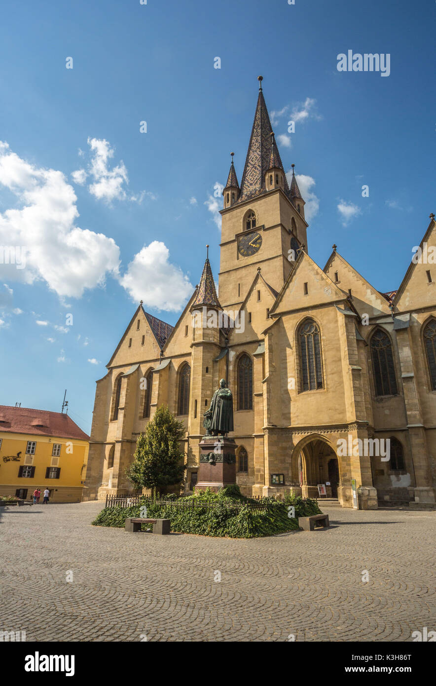 Rumänien, Sibiu Stadt, evangelische Kathedrale von Sebiu, Teutsch Denkmal. Stockfoto