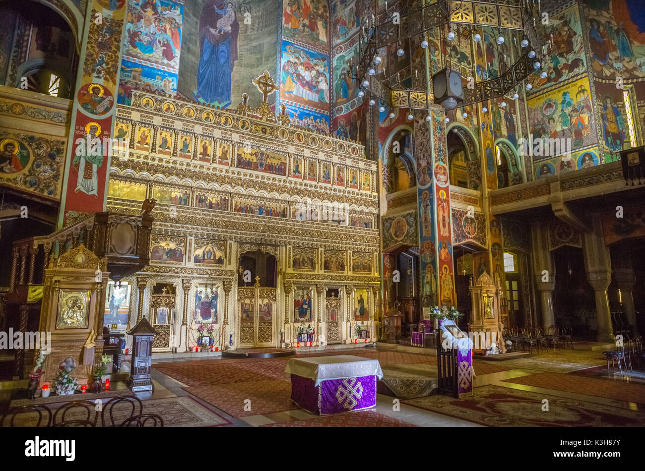 Rumänien, Targu Mures Stadt, orthodoxe Kathedrale, innen, Stockfoto