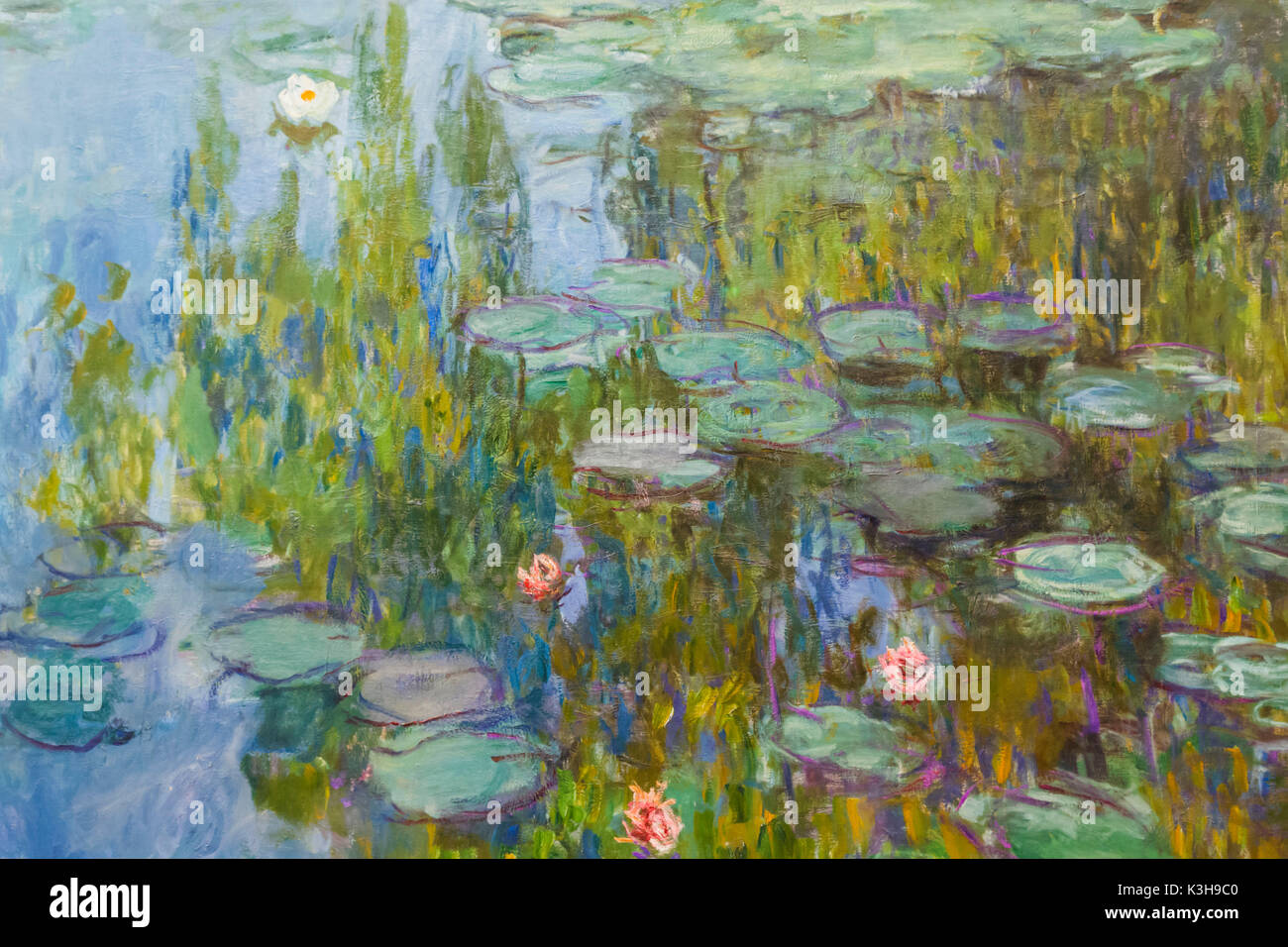 Deutschland, Bayern, München, neue Pinakothek Museo (Neue Pinakothek), Bild mit dem Titel "Seerosen" von Claude Monet datiert 1915 Stockfoto