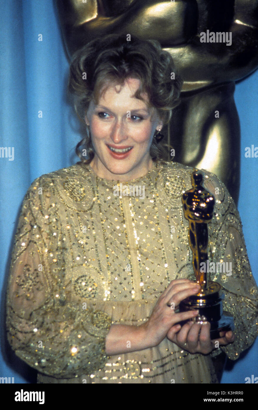 Oscar-verleihung 1982 Oscar für die beste Schauspielerin - Meryl Streep in SOPHIE'S CHOICE Stockfoto