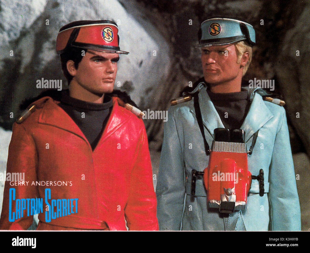 CAPTAIN SCARLET Captain Scarlet, Captain Blue Stockfoto