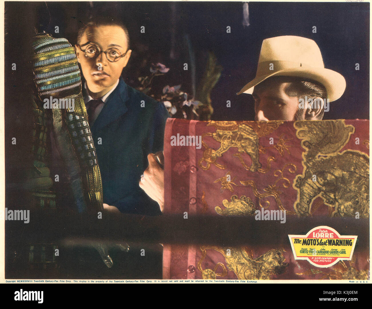 Herrn MOTO letzte Warnung [US1939] Peter Lorre, John CARRIDINE Datum: 1939 Stockfoto