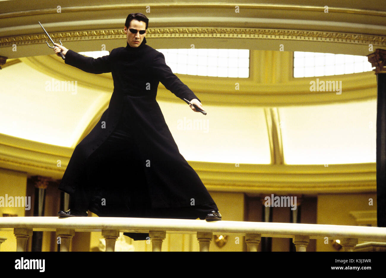Die Matrix Reloaded Keanu Reeves Als Neo Datum 2003 Stockfotografie Alamy