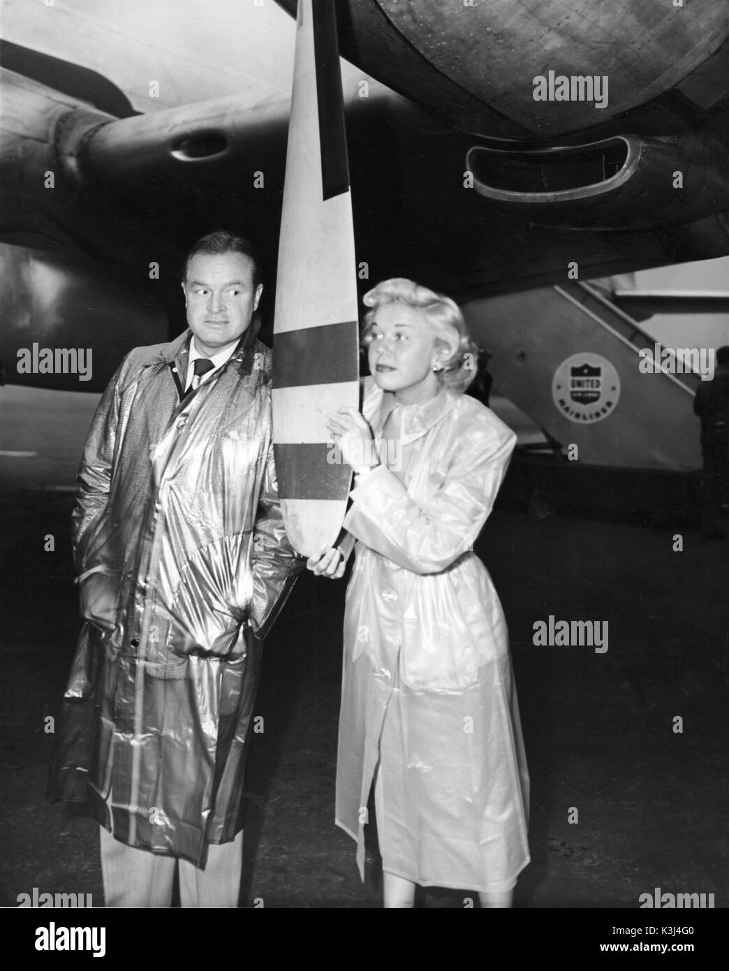 bob hope us amerikanischer schauspieler und komiker mit doris day stockfotografie alamy