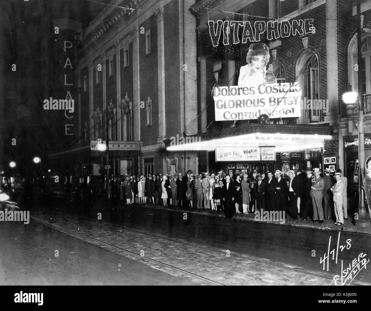 PALACE CINEMA USA 4.7.1928 Stockfoto