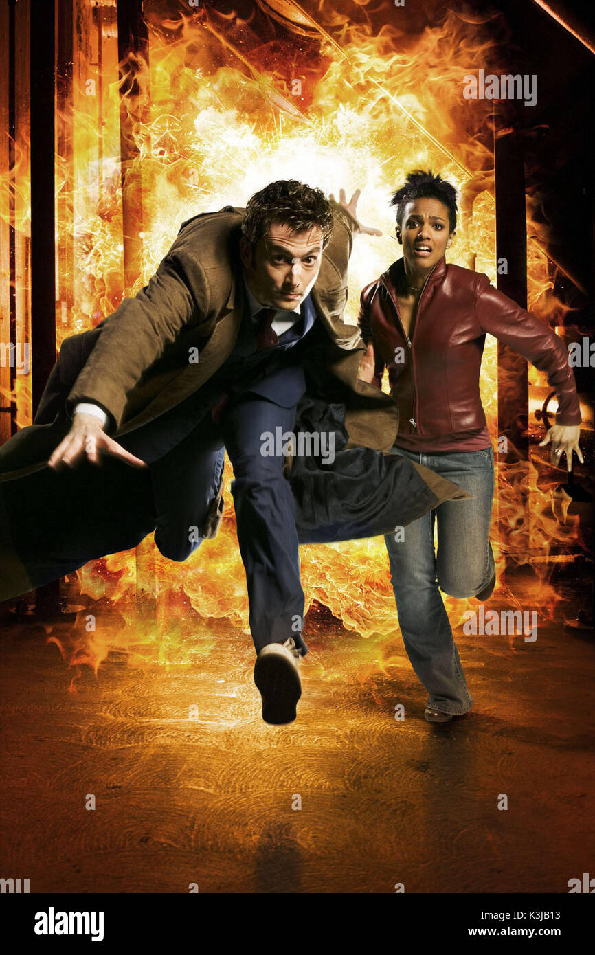 Doctor Who David Tennant Als Arzt Freema Agyeman Als Martha Jones Arzt Datum 2007 Stockfotografie Alamy