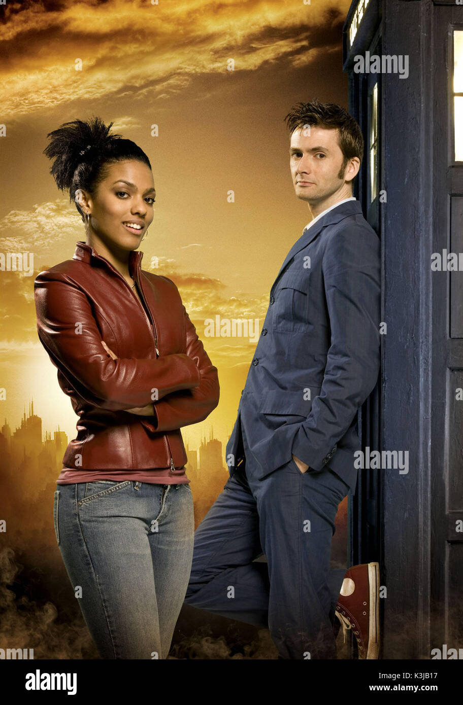 Doctor Who David Tennant Als Arzt Freema Agyeman Als Martha Jones Arzt Datum 2007 Stockfotografie Alamy