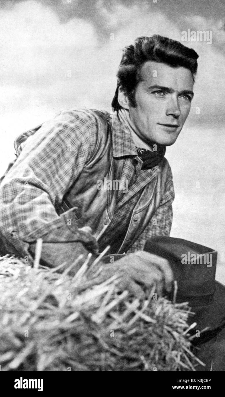 RAWHIDE Clint Eastwood als Rowdy Yates RAWHIDE Stockfoto