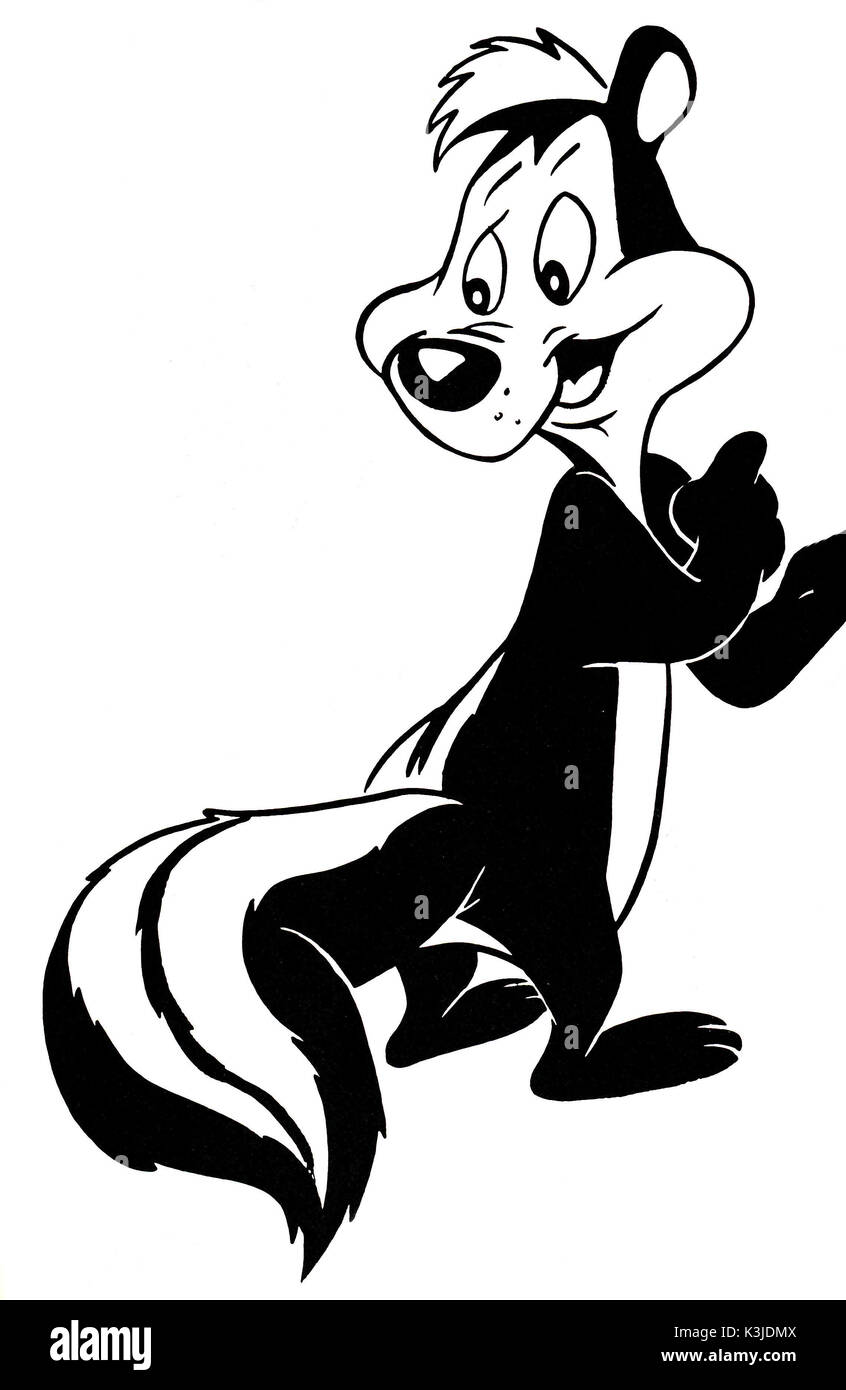 WARNER BROTHERS ANIMIERTE PEPE LE PEW ist eine Comicfigur aus den Looney Tunes. Er ist eine französische Skunk. WARNER BROTHERS ANIMIERTE PEPE LE PEW ist eine Comicfigur aus den Looney Tunes. Er ist eine französische Skunk. Stockfoto