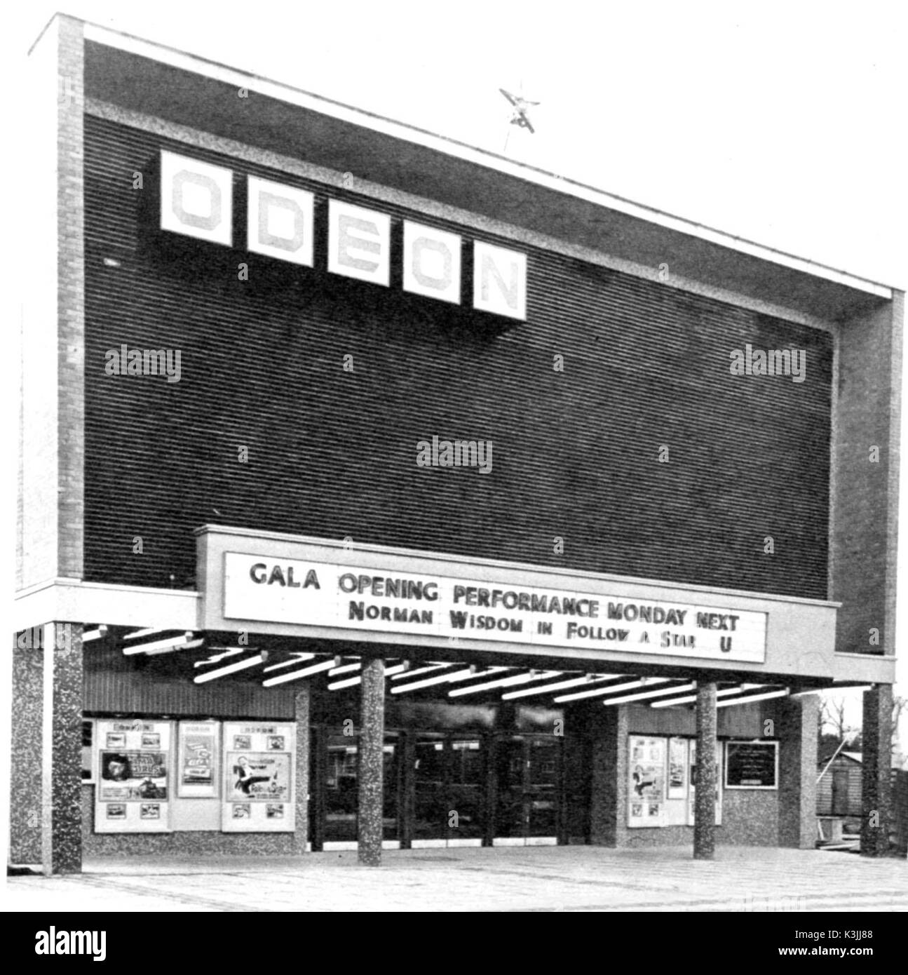 ODEON KINO, harlow als erste völlig neue Kino in Großbritannien vom Eigentümer gebaut, um die Rank Organisation seit dem Zweiten Weltkrieg und 1244 gemeldet Stockfoto