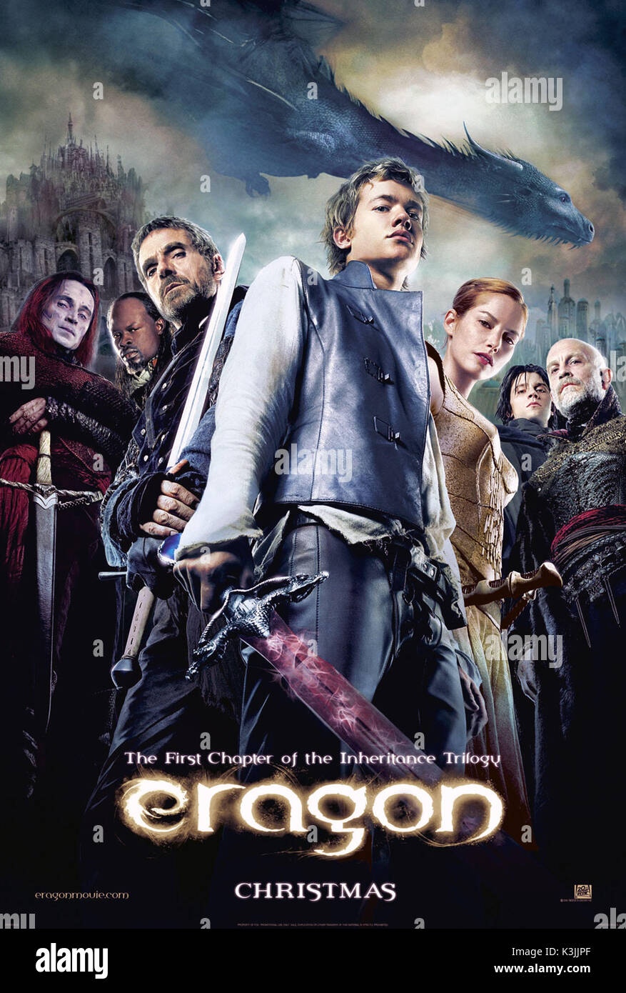 ERAGON Robert Carlyle, Djimon Hounsou, ED SPELEERS, JEREMY IRONS, Sienna Guillory, Garrett Hedlund, JOHN MALKOVICH ERAGON Datum: 2006 Stockfoto