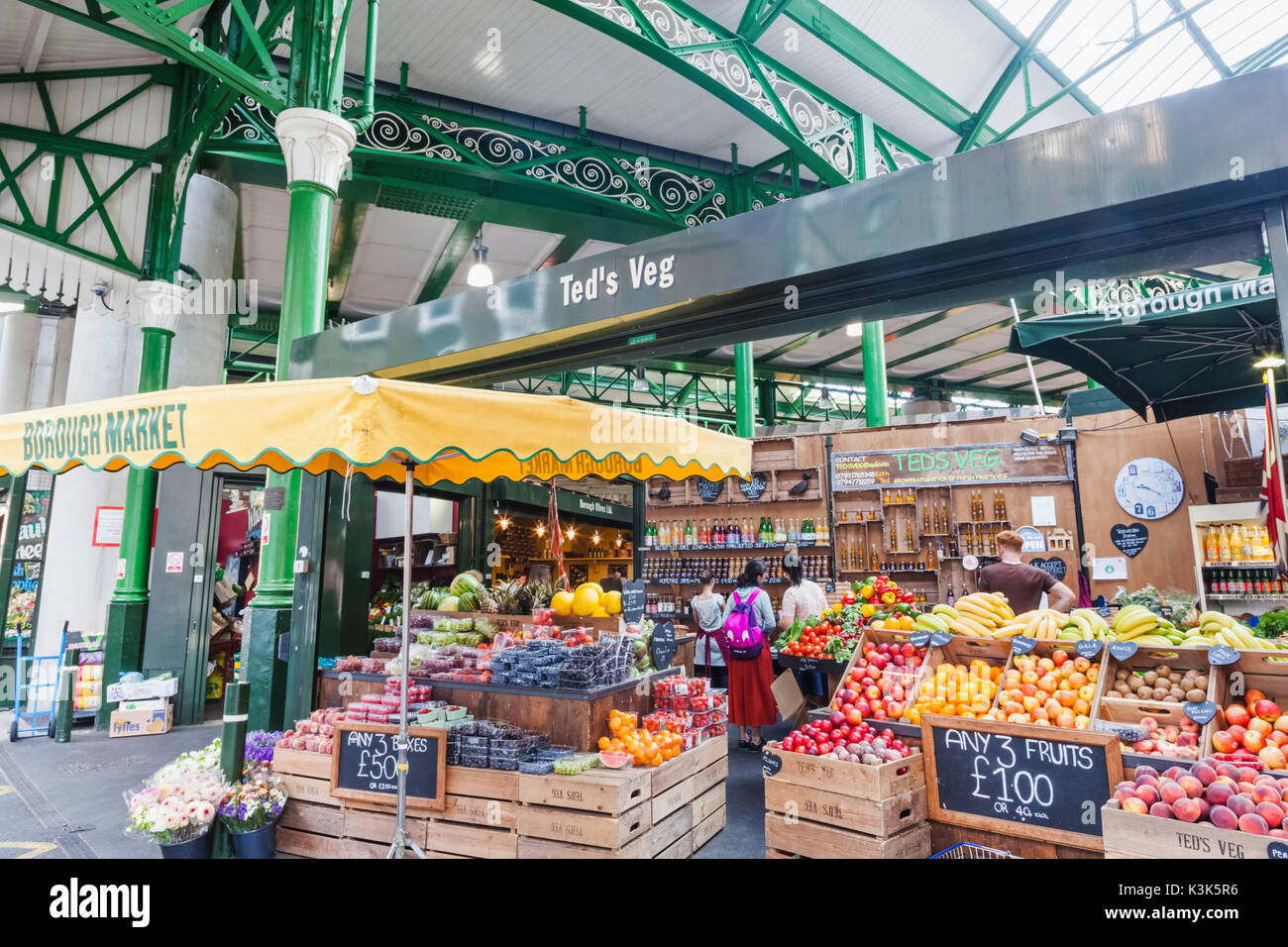 England, London, Southwark, Borough Market Stockfoto