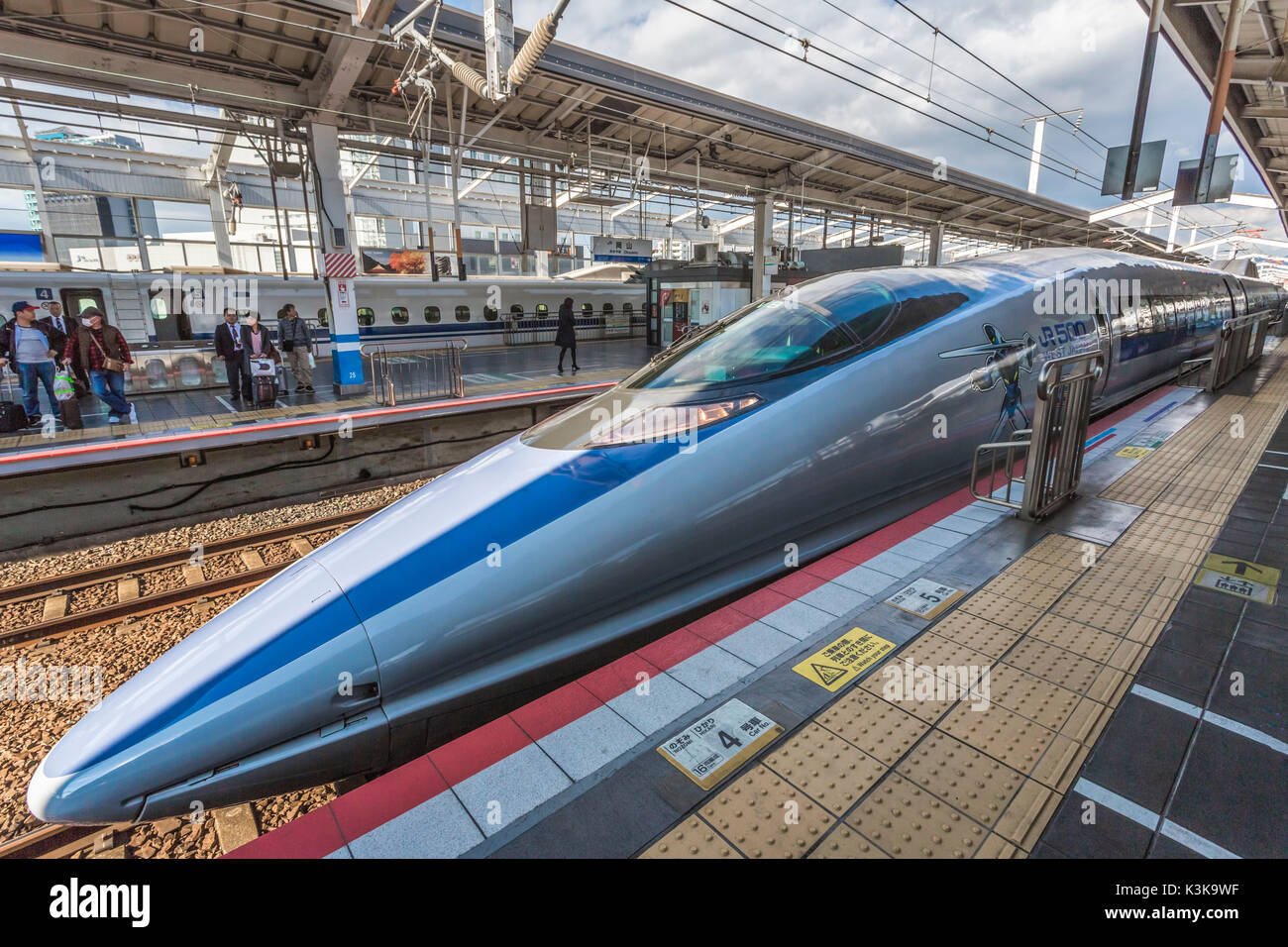 Japan, Okayama Statilon, West Japan Bullet Train Stockfoto